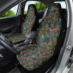 New Zealand Christmas Car Seat Cover Romantic Tui Birds on Pohutukawa - Cobalt - Aussie Hoodie