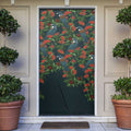 New Zealand Christmas Door Cover Romantic Tui Birds on Pohutukawa - Cobalt - Aussie Hoodie