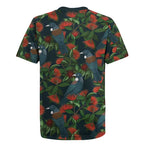 New Zealand Christmas Rugby Jersey Romantic Tui Birds on Pohutukawa - Cobalt - Aussie Hoodie