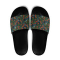 New Zealand Christmas Slide Sandals Romantic Tui Birds on Pohutukawa - Cobalt - Aussie Hoodie