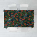 New Zealand Christmas Tablecloth Romantic Tui Birds on Pohutukawa - Cobalt - Aussie Hoodie