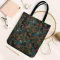 New Zealand Christmas Tote Bag Romantic Tui Birds on Pohutukawa - Cobalt - Aussie Hoodie