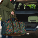 New Zealand Christmas Travel Bag Romantic Tui Birds on Pohutukawa - Cobalt - Aussie Hoodie