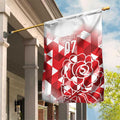 England Rugby Custom Garden Flag Crystalised Red Rose
