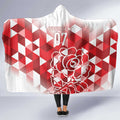 England Rugby Custom Hooded Blanket Crystalised Red Rose