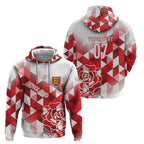 England Rugby Custom Hoodie Crystalised Red Rose