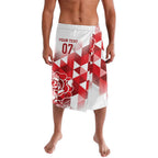 England Rugby Custom Lavalava Crystalised Red Rose