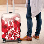 England Rugby Custom Luggage Cover Crystalised Red Rose