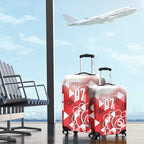 England Rugby Custom Luggage Cover Crystalised Red Rose