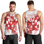England Rugby Custom Men Tank Top Crystalised Red Rose