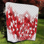 England Rugby Custom Quilt Crystalised Red Rose