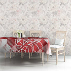 England Rugby Custom Tablecloth Crystalised Red Rose