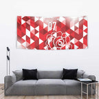 England Rugby Custom Tapestry Crystalised Red Rose
