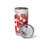 England Rugby Custom Tumbler Cup Crystalised Red Rose