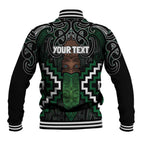 Maori Taiaha Pounamu Whakairo Personalized Baseball Jacket Jade Poutama Motifs