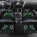 Maori Taiaha Pounamu Whakairo Personalized Car Mats Jade Poutama Motifs