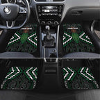 Maori Taiaha Pounamu Whakairo Personalized Car Mats Jade Poutama Motifs