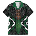 Maori Taiaha Pounamu Whakairo Personalized Family Matching Long Sleeve Bodycon Dress and Hawaiian Shirt Jade Poutama Motifs