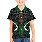Maori Taiaha Pounamu Whakairo Personalized Hawaiian Shirt Jade Poutama Motifs