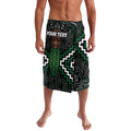Maori Taiaha Pounamu Whakairo Personalized Lavalava Jade Poutama Motifs
