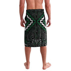 Maori Taiaha Pounamu Whakairo Personalized Lavalava Jade Poutama Motifs