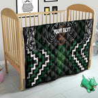 Maori Taiaha Pounamu Whakairo Personalized Quilt Jade Poutama Motifs