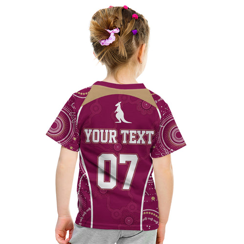 personalised-qld-maroons-rugby-indigenous-kid-t-shirt-state-of-origin-canetoads