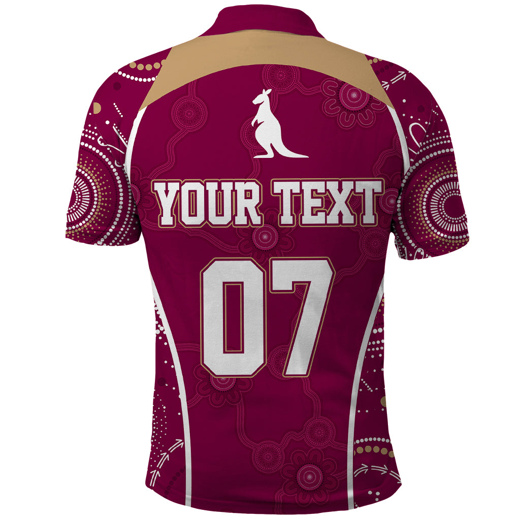 personalised-qld-maroons-rugby-indigenous-polo-shirt-state-of-origin-canetoads