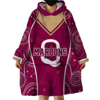 personalised-qld-maroons-rugby-indigenous-wearable-blanket-hoodie-state-of-origin-canetoads