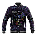 Fight Cancer In All Colors Australia Indigenous Baseball Jacket Dragonflies Aboriginal Art