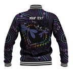 Fight Cancer In All Colors Australia Indigenous Baseball Jacket Dragonflies Aboriginal Art