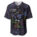 Fight Cancer In All Colors Australia Indigenous Baseball Jersey Dragonflies Aboriginal Art