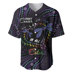 Fight Cancer In All Colors Australia Indigenous Baseball Jersey Dragonflies Aboriginal Art