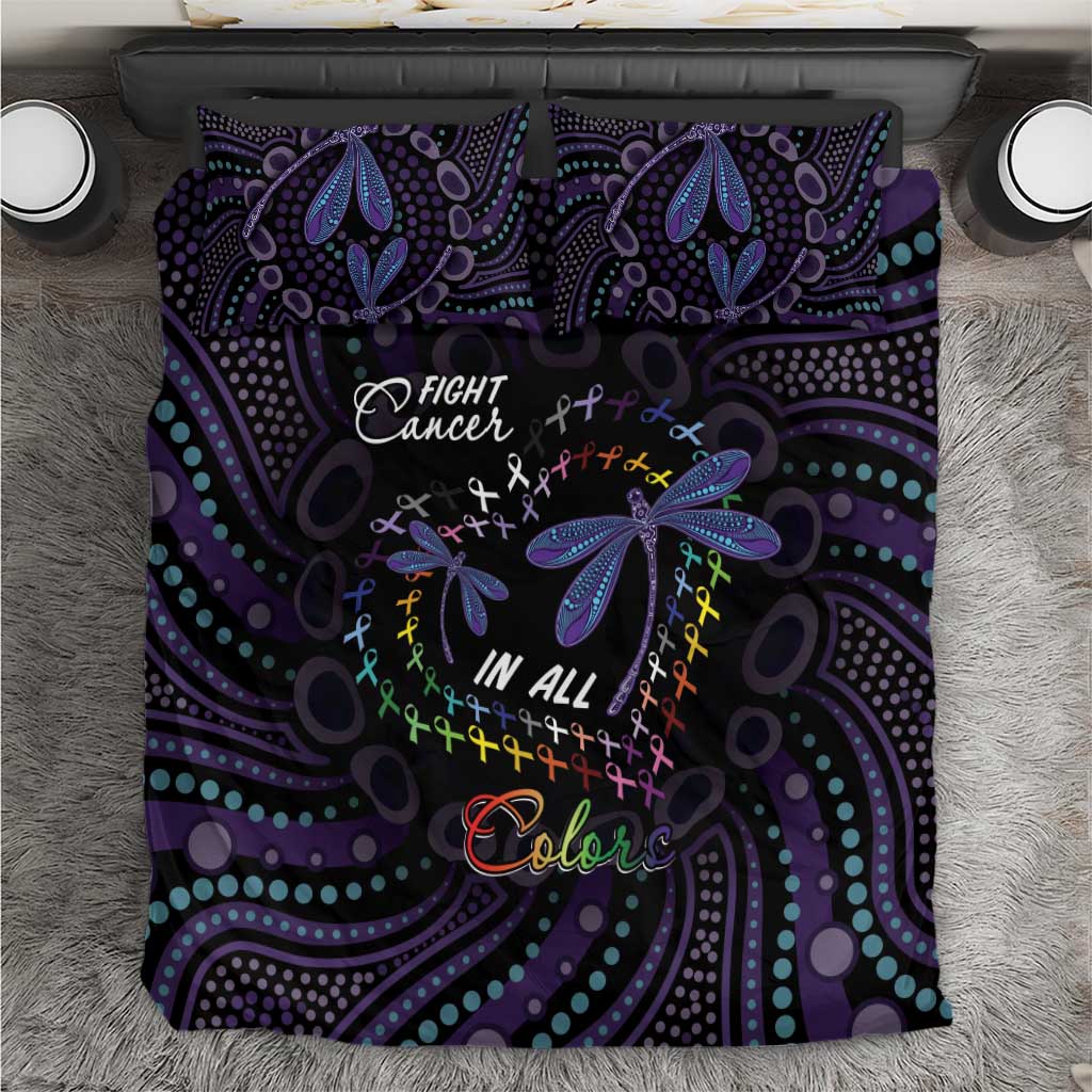 Fight Cancer In All Colors Australia Indigenous Bedding Set Dragonflies Aboriginal Art