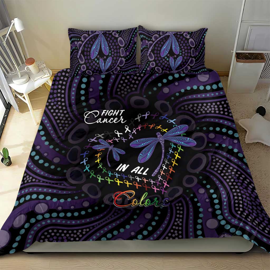 Fight Cancer In All Colors Australia Indigenous Bedding Set Dragonflies Aboriginal Art
