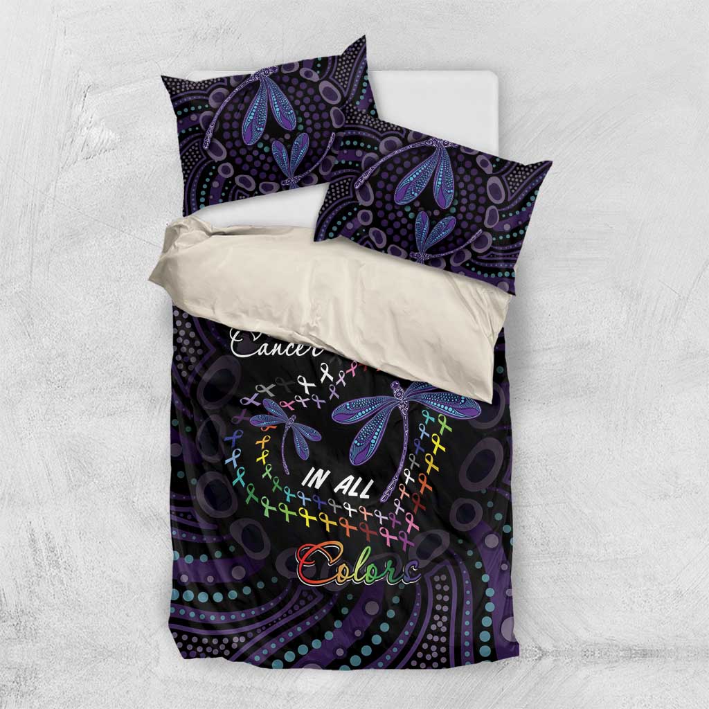 Fight Cancer In All Colors Australia Indigenous Bedding Set Dragonflies Aboriginal Art