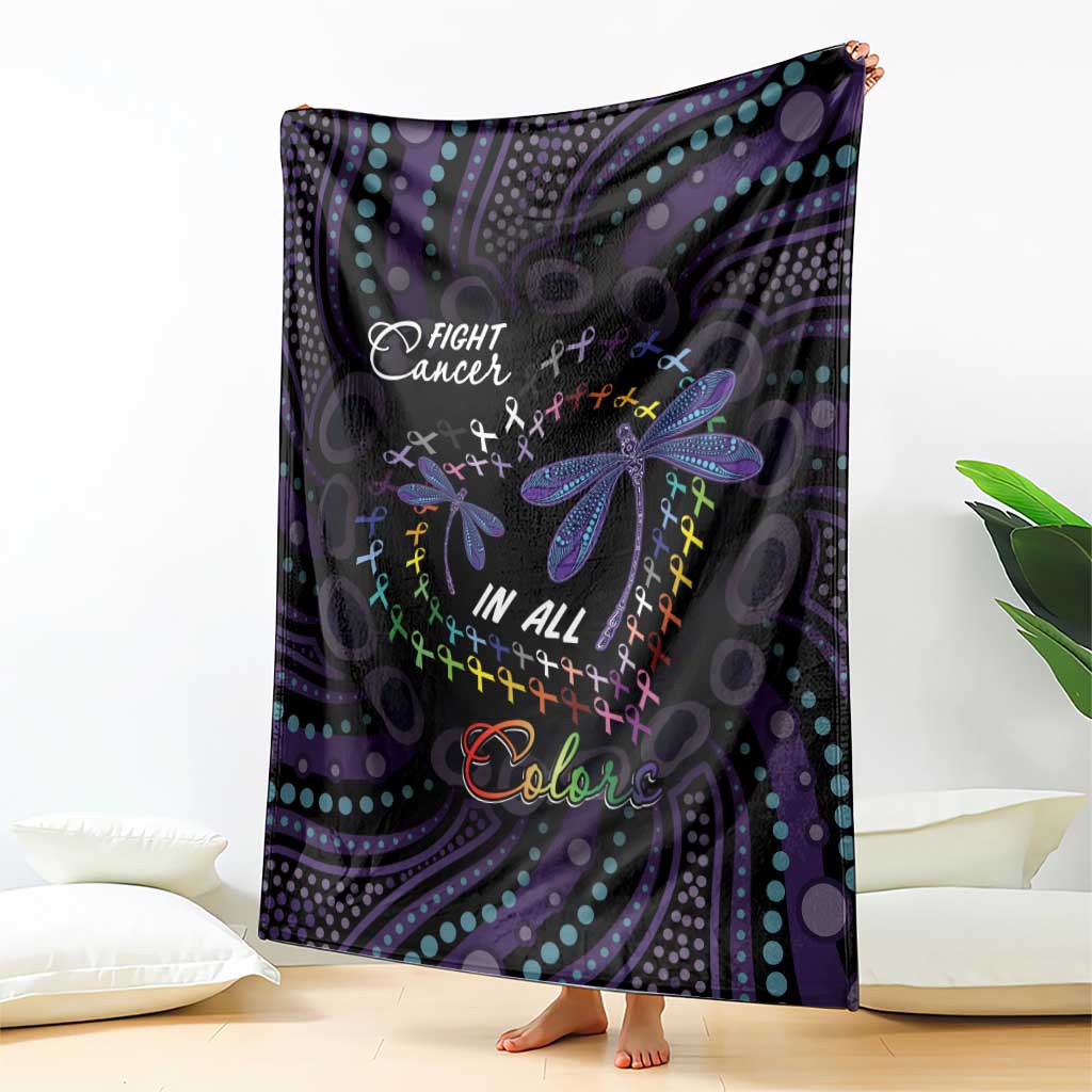 Fight Cancer In All Colors Australia Indigenous Blanket Dragonflies Aboriginal Art