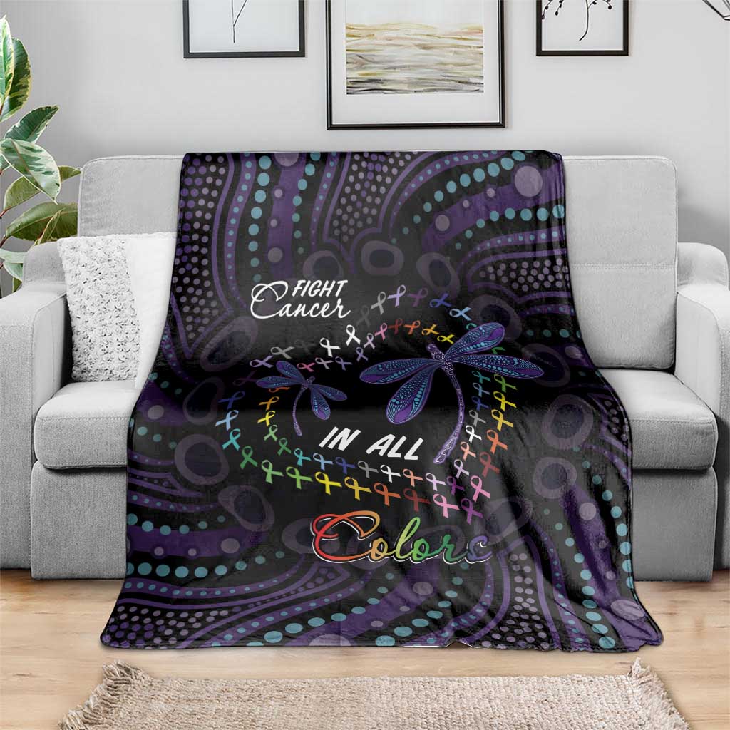 Fight Cancer In All Colors Australia Indigenous Blanket Dragonflies Aboriginal Art