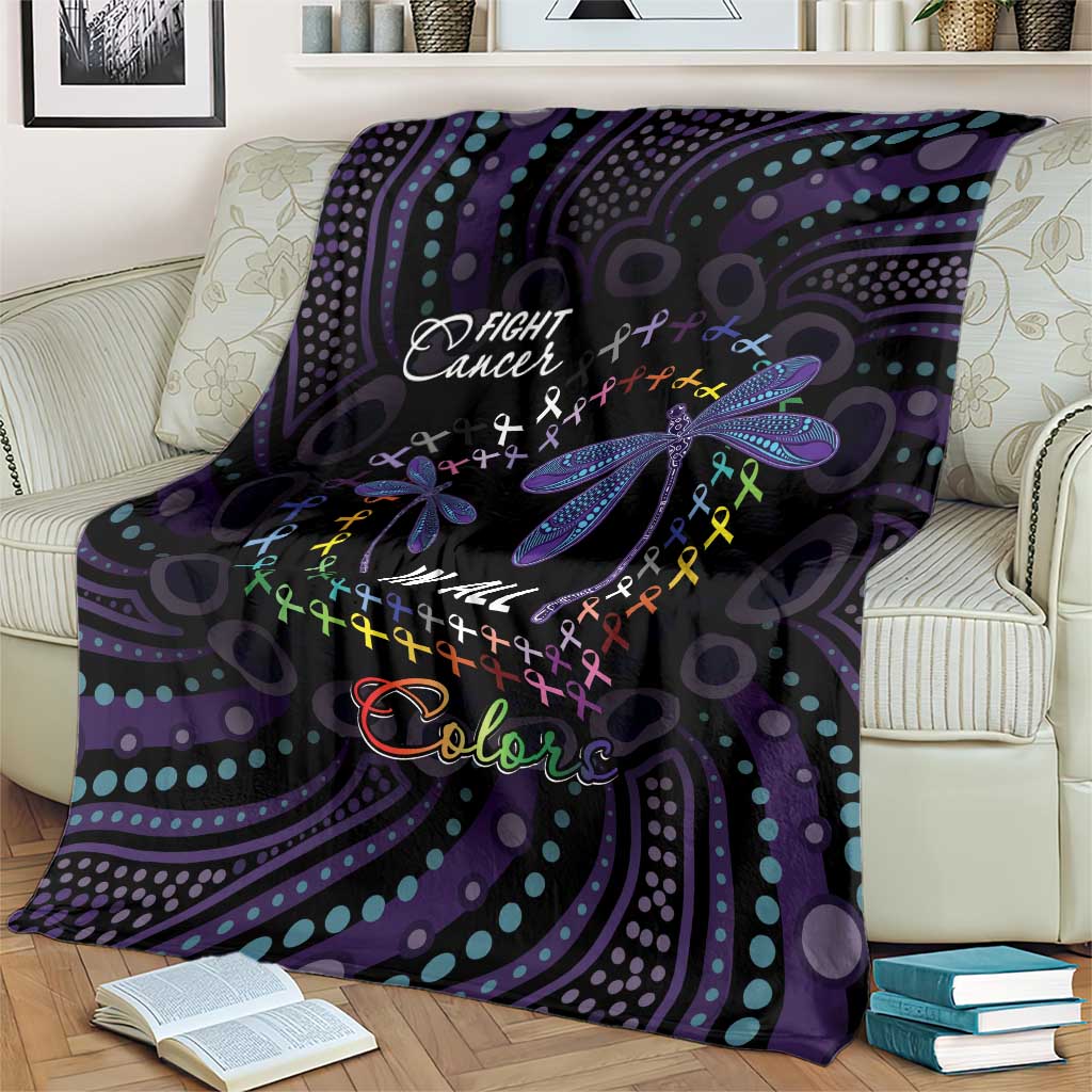 Fight Cancer In All Colors Australia Indigenous Blanket Dragonflies Aboriginal Art