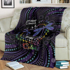 Fight Cancer In All Colors Australia Indigenous Blanket Dragonflies Aboriginal Art