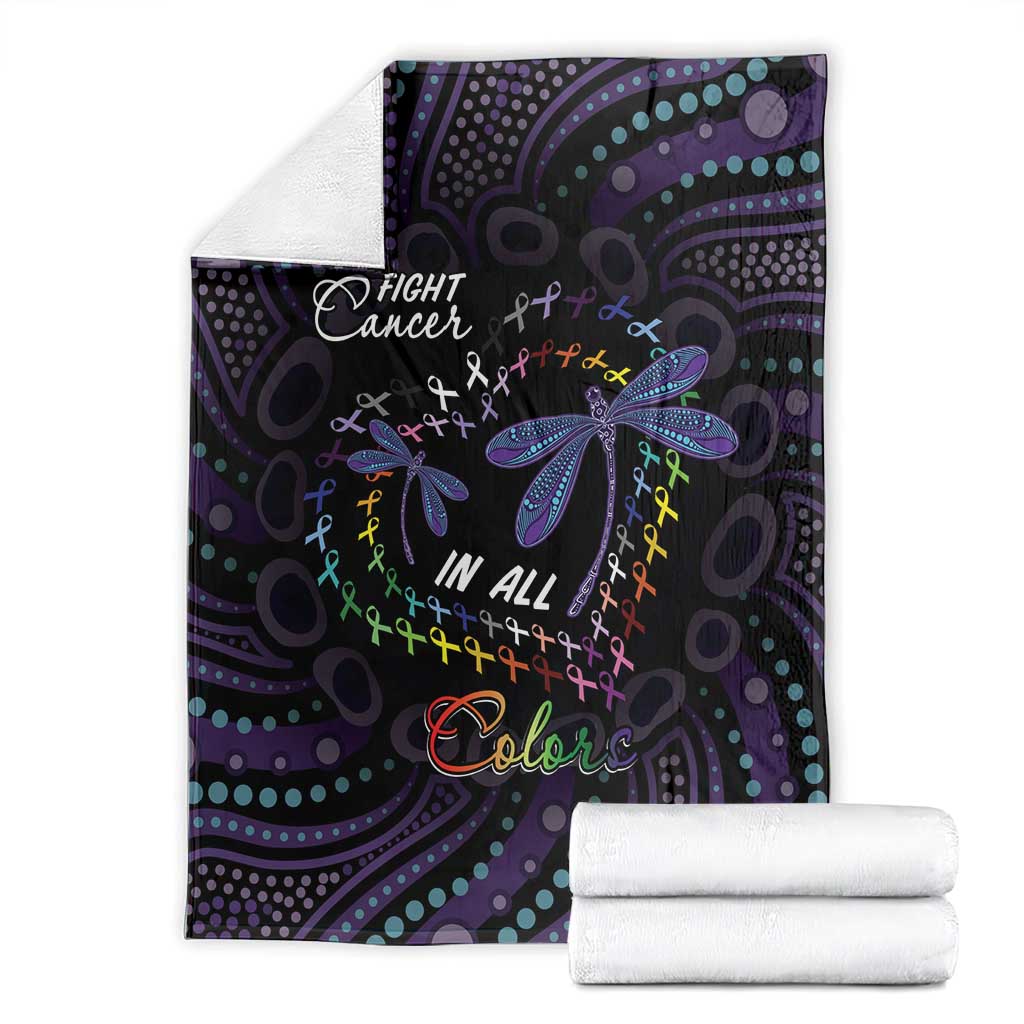 Fight Cancer In All Colors Australia Indigenous Blanket Dragonflies Aboriginal Art