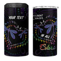 Fight Cancer In All Colors Australia Indigenous 4 in 1 Can Cooler Tumbler Dragonflies Aboriginal Art