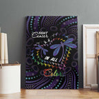 Fight Cancer In All Colors Australia Indigenous Canvas Wall Art Dragonflies Aboriginal Art