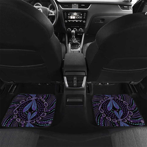 Fight Cancer In All Colors Australia Indigenous Car Mats Dragonflies Aboriginal Art
