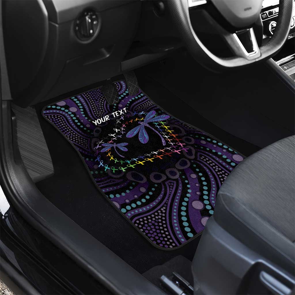 Fight Cancer In All Colors Australia Indigenous Car Mats Dragonflies Aboriginal Art