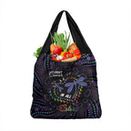 Fight Cancer In All Colors Australia Indigenous Grocery Bag Dragonflies Aboriginal Art