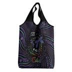 Fight Cancer In All Colors Australia Indigenous Grocery Bag Dragonflies Aboriginal Art