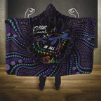 Fight Cancer In All Colors Australia Indigenous Hooded Blanket Dragonflies Aboriginal Art