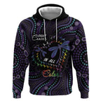 Fight Cancer In All Colors Australia Indigenous Hoodie Dragonflies Aboriginal Art