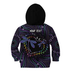 Fight Cancer In All Colors Australia Indigenous Kid Hoodie Dragonflies Aboriginal Art